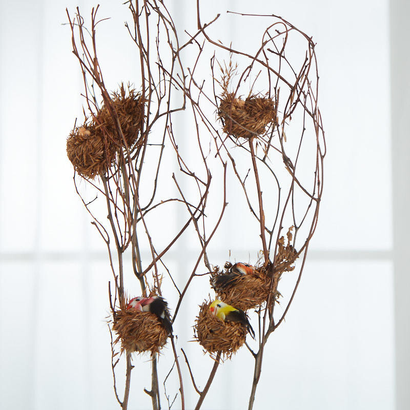 Package of 6 Nesting Artificial Mushroom Bird 13-1/2″ Branches