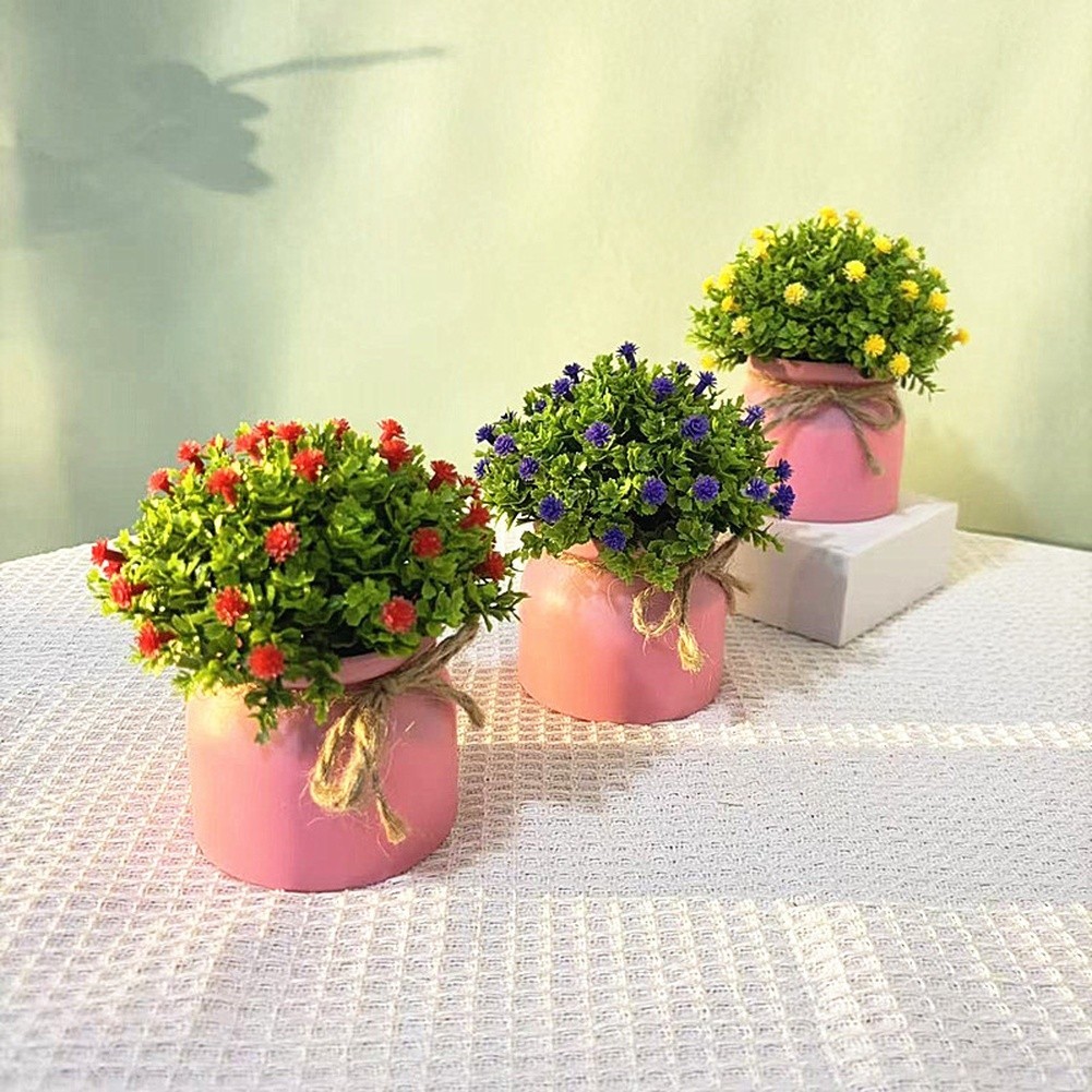 Artificial Gypsophila Flowers in Pot for Home Decor Wedding Photography