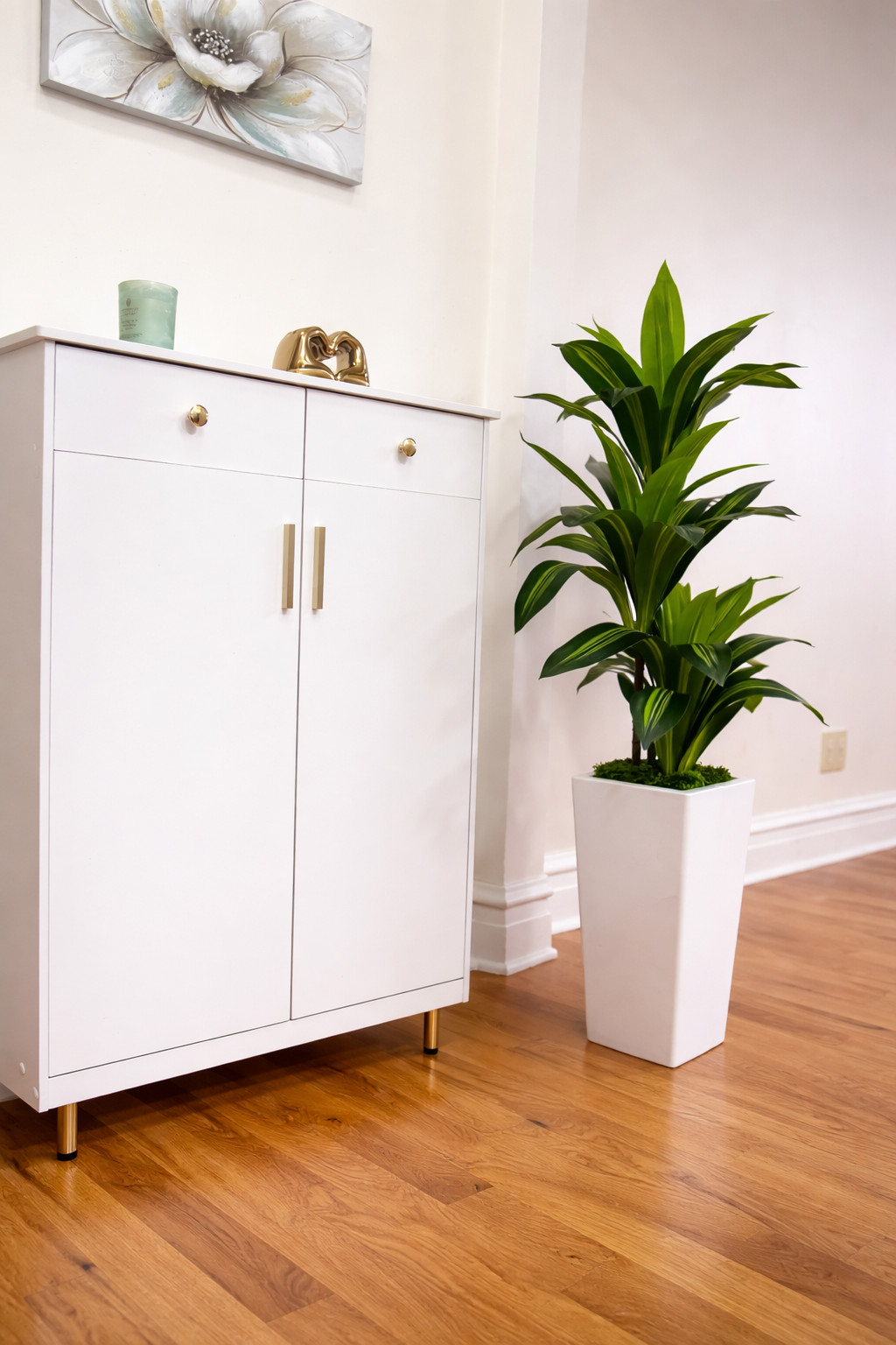 5FT Artificial Dracaena Plant in White Pot – Indoor Tree Home, Office Decor