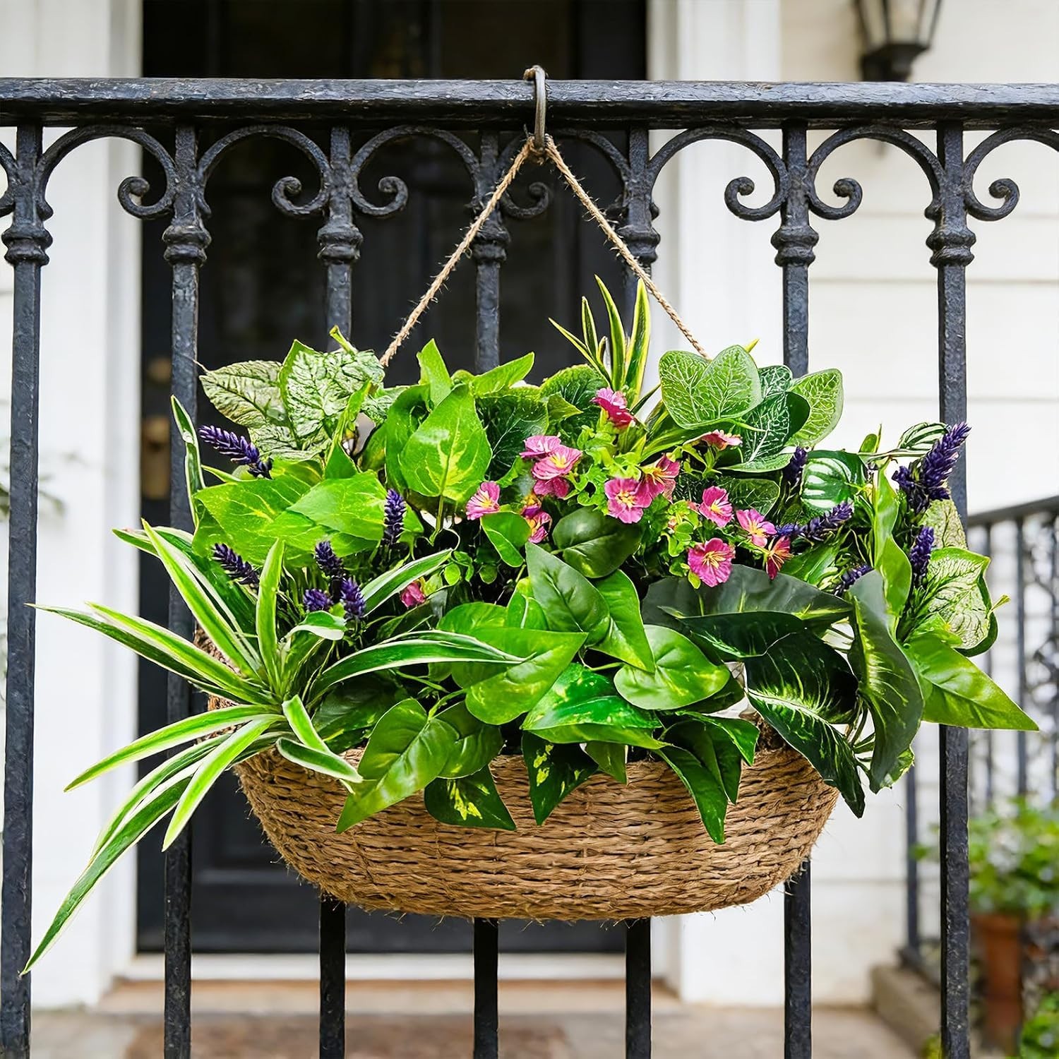 12 Pcs Artificial Plants for Outdoors Faux Greenery Leaves UV Resistant Reali…