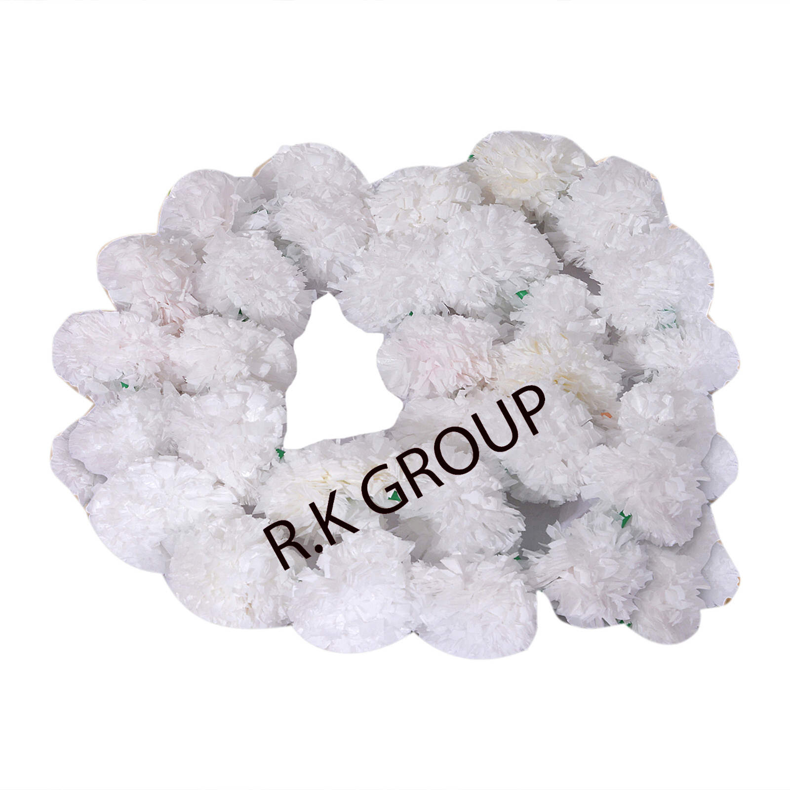 Indian Artificial Marigold Flower Garlands Vine white 5 ft Wedding Decoration