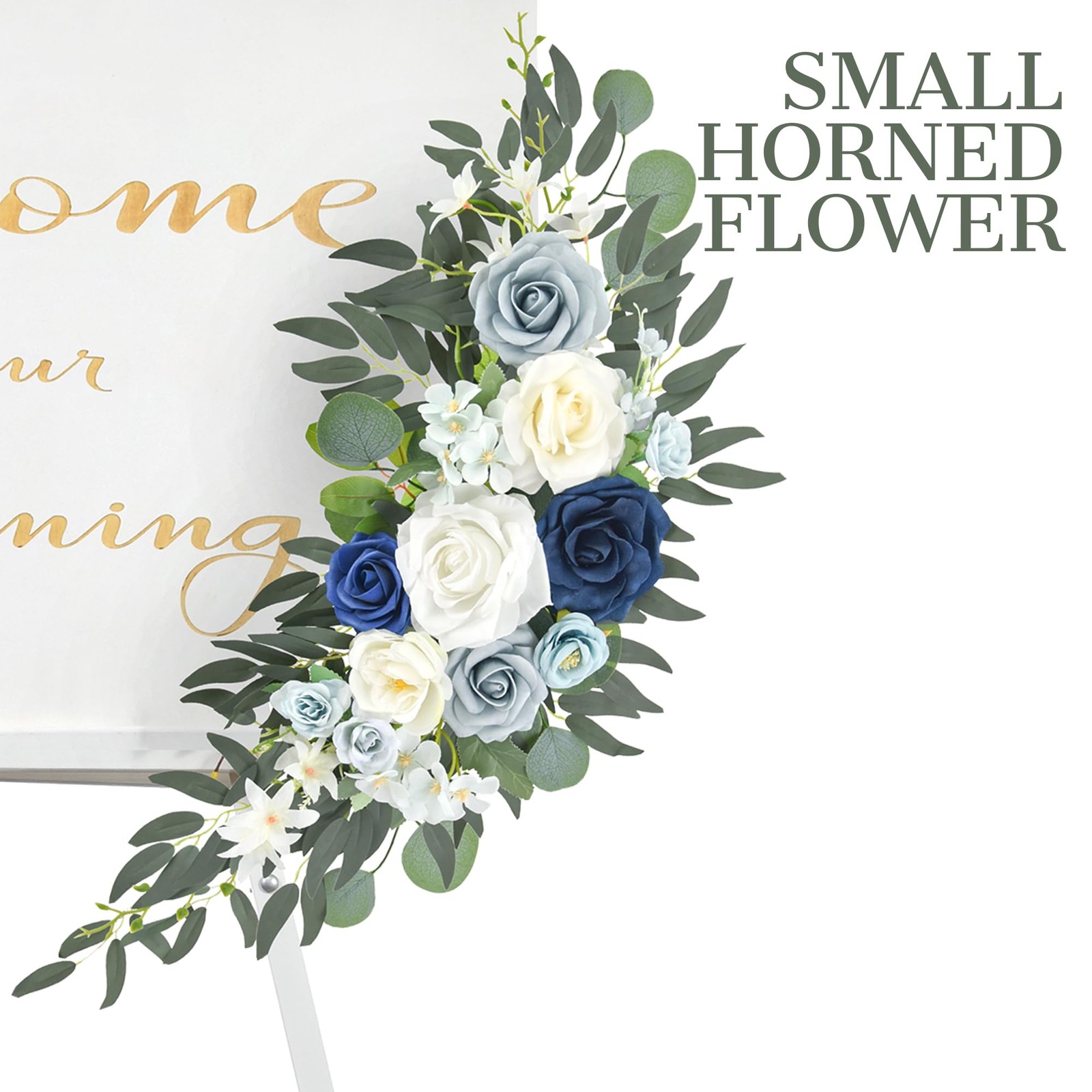 Wedding Arch Flowers Pack of 2 Artificial Silk Large Flower Swag Welcome Sign…