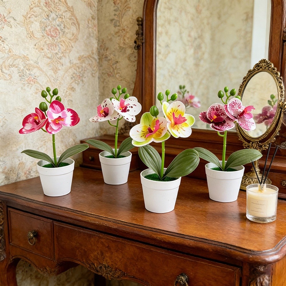 Miniature Living Room Decor Phalaenopsis Decor Realistic Butterfly Blooms