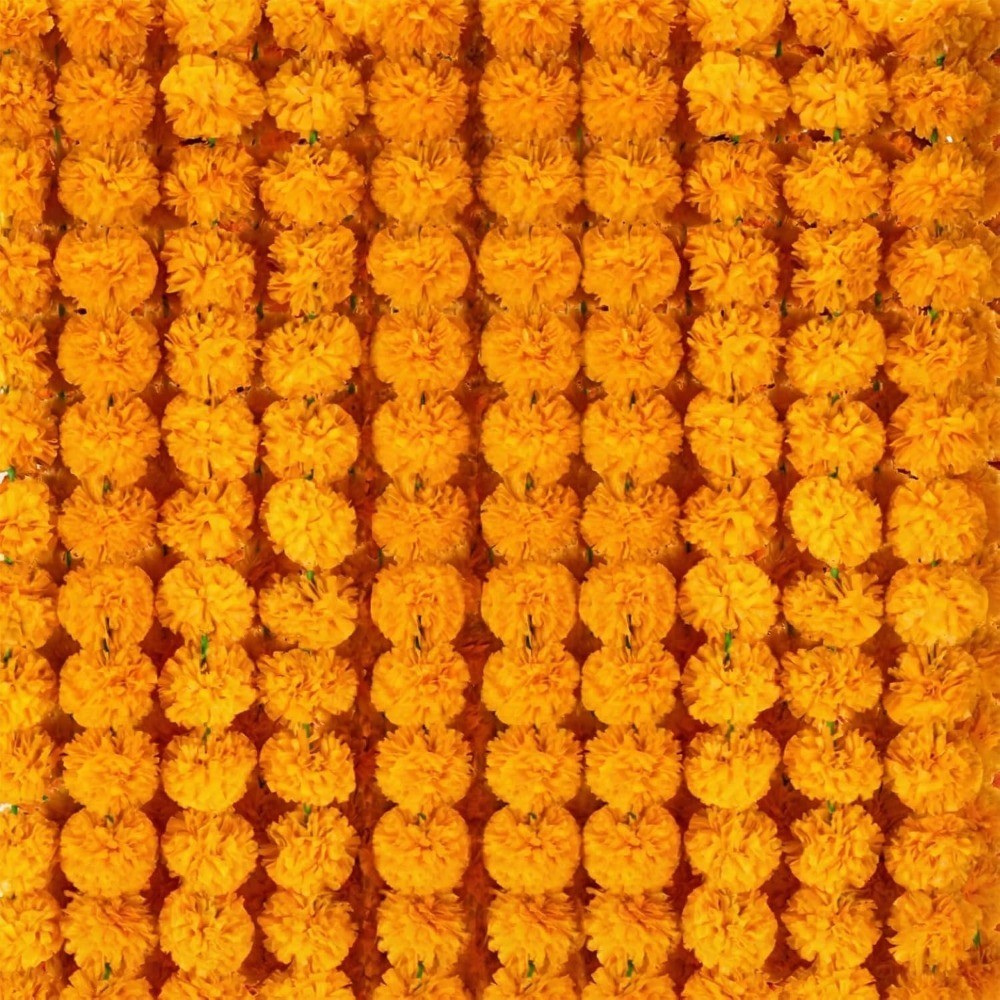 Marigold Garland for Decoration Indian Diwali Day of The Dead Wedding Decor Pale