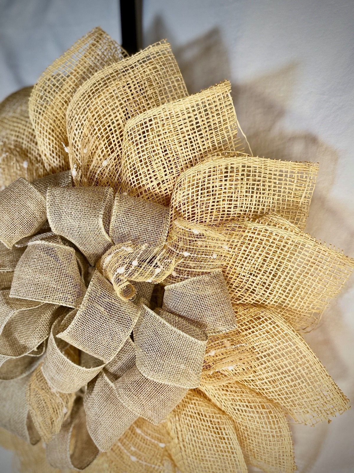 Burlap Sunflower Wreath – Summer Wreath – Handmade Door Hanger -Farmhouse Style