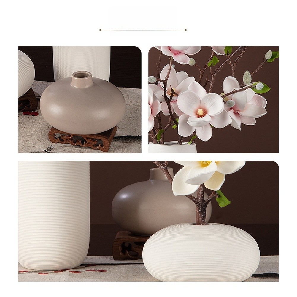 Realistic Looking Magnolia Fake Flowers 51cm Length with Soft Touch EVA Petals