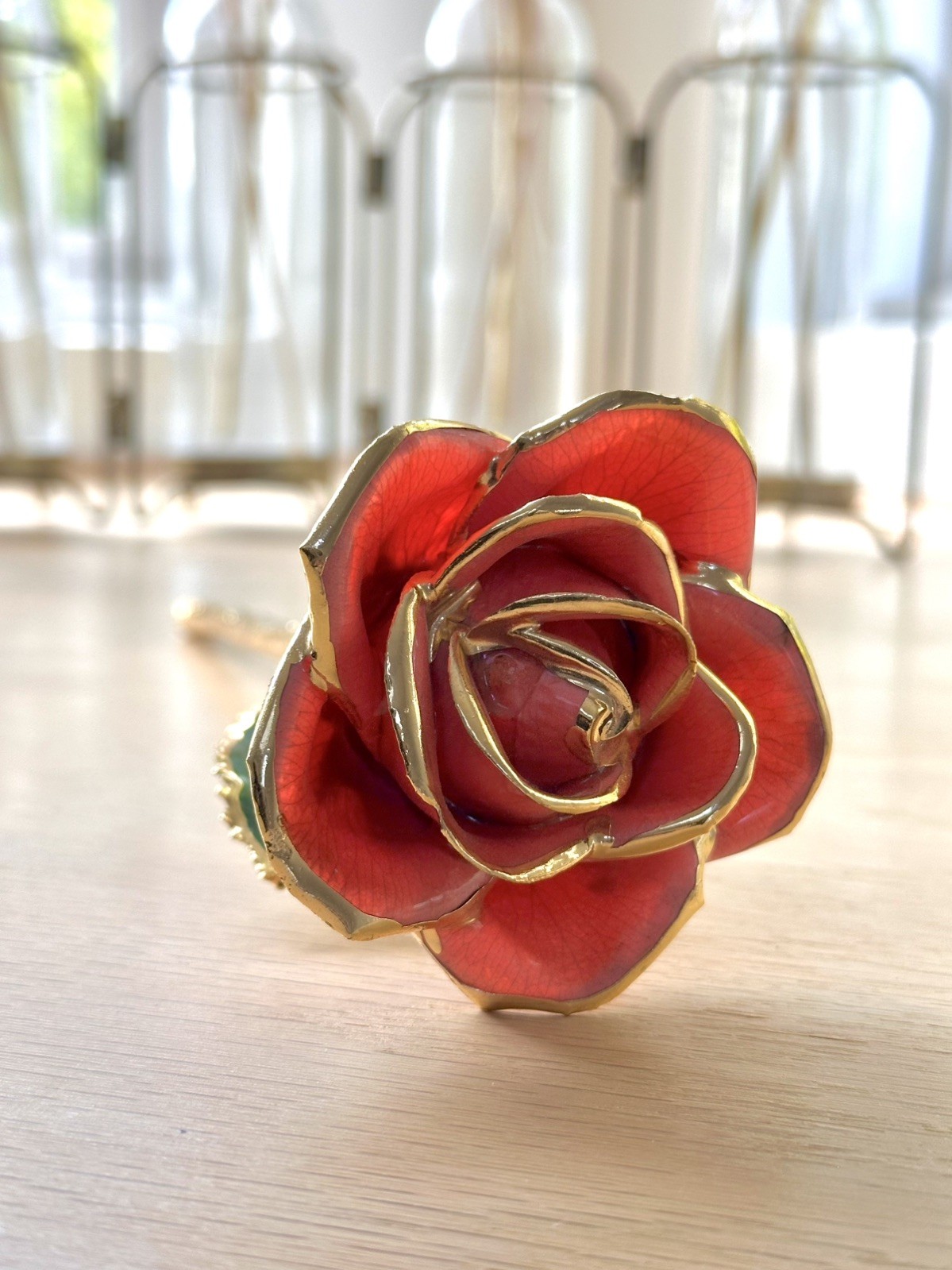 Steven Singer Jewelers – Real Rose – Preserved in 24k Gold – Pink