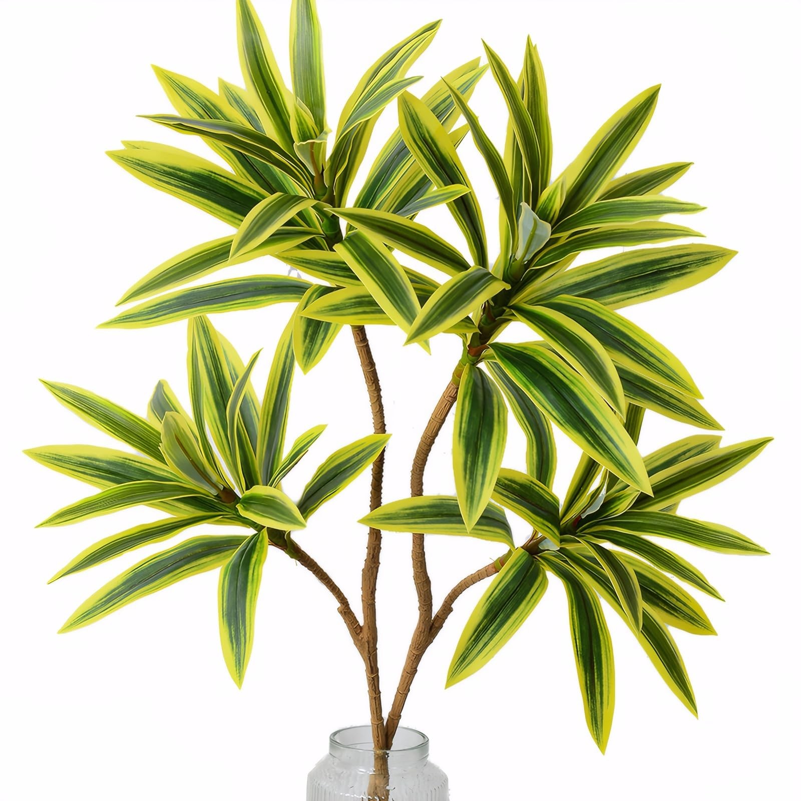 2pcs Artificial Cordyline 38″ Long Stem Fake Dracaena Spider Plants for Tall …