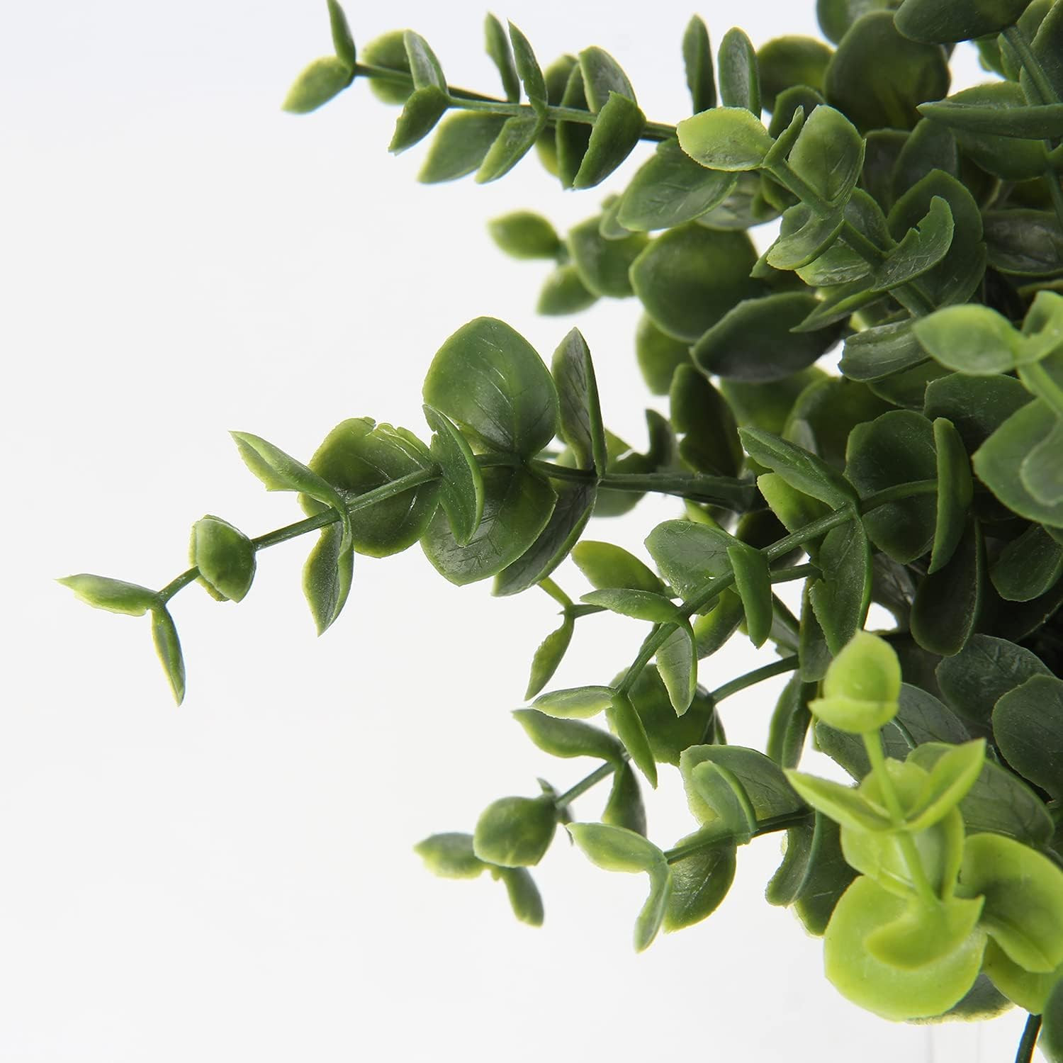 Hollyone Faux Plants Indoor Artificial Mini Potted Plants Plastic Green Plant Sm