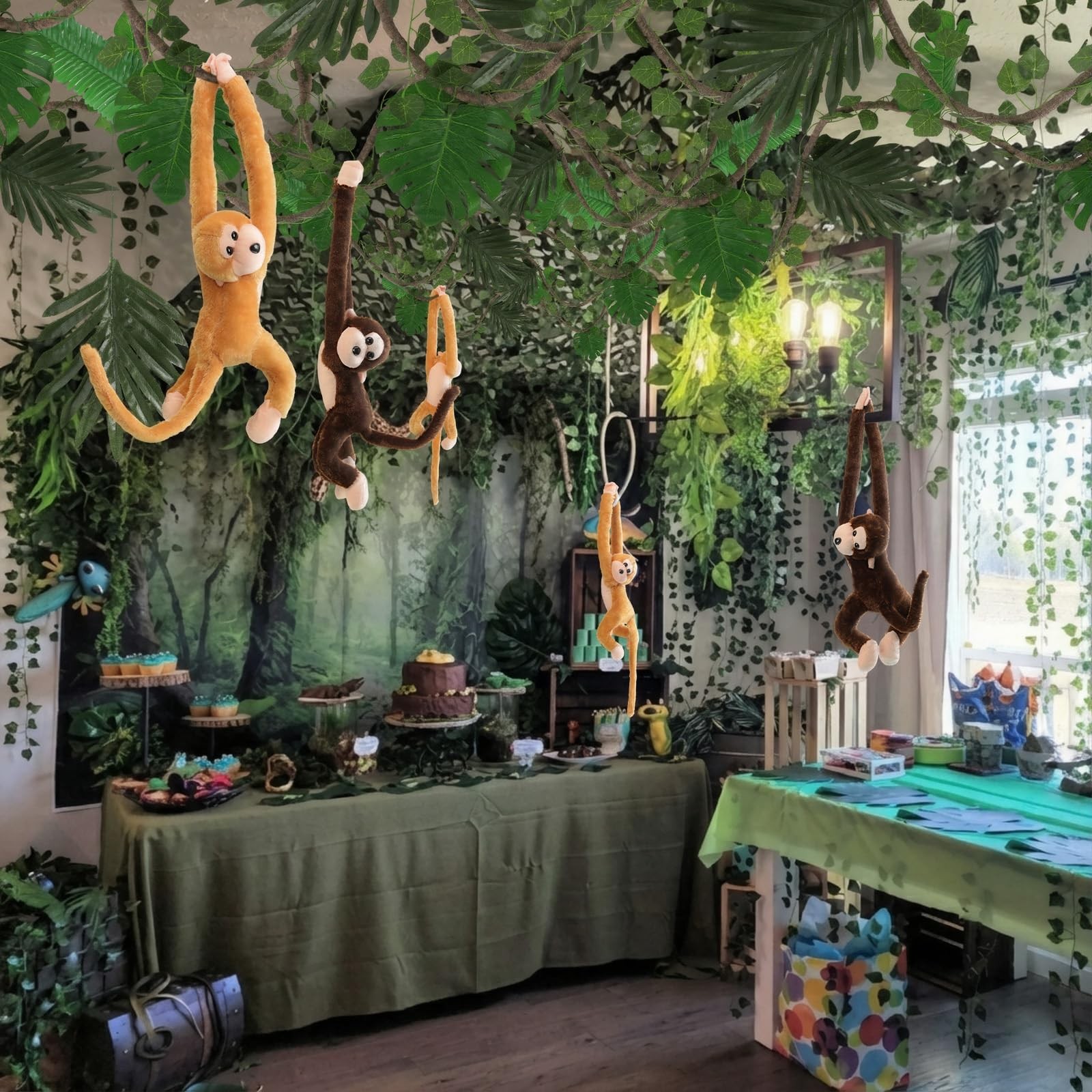 1 Set/ 29 Pcs Jungle Theme Party Decorations Rainforest Classroom Decorations…