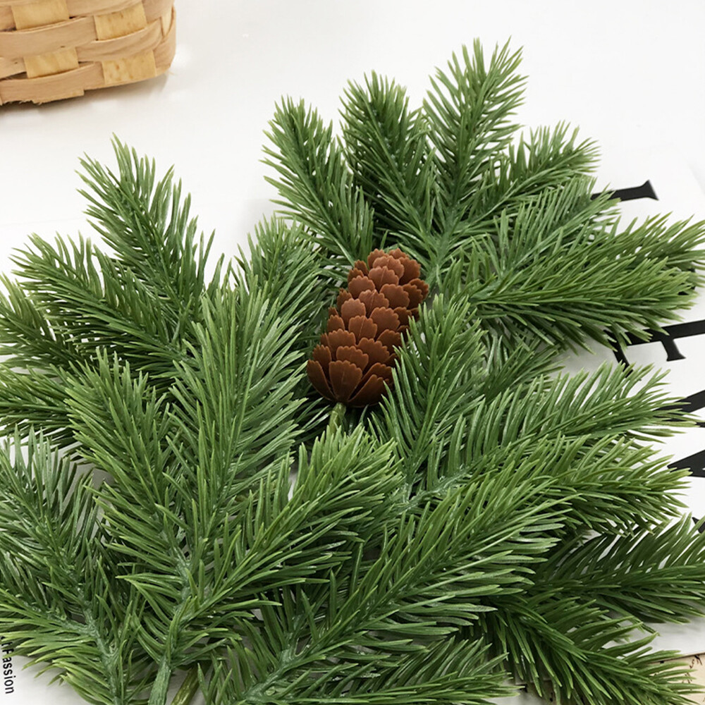 1Pc Fake Pine Branches Pine Needles 4 Type Thanksgiving Home Restaurant Decor