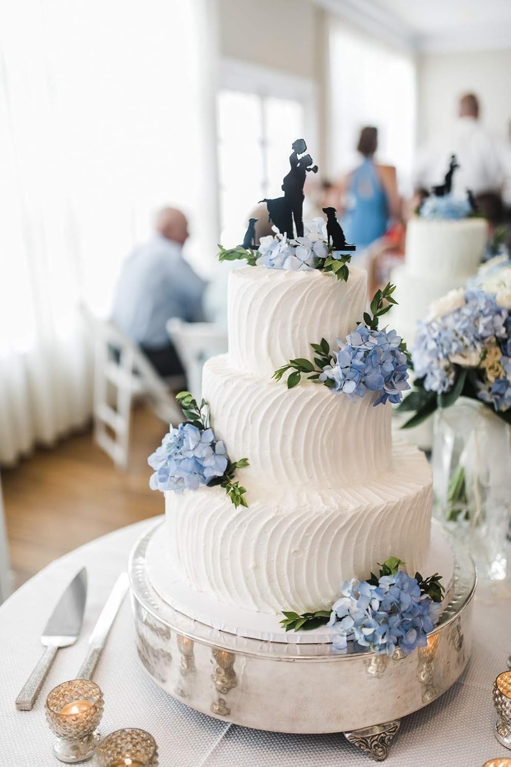 10-Piece Blue Silk Hydrangea Flower Set for Stunning Wedding and Home Decor