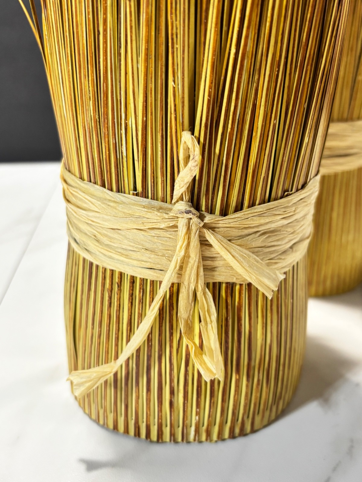 Set of 2 Elements Artificial Wheat Bundles 12” Fall Harvest Table Decor