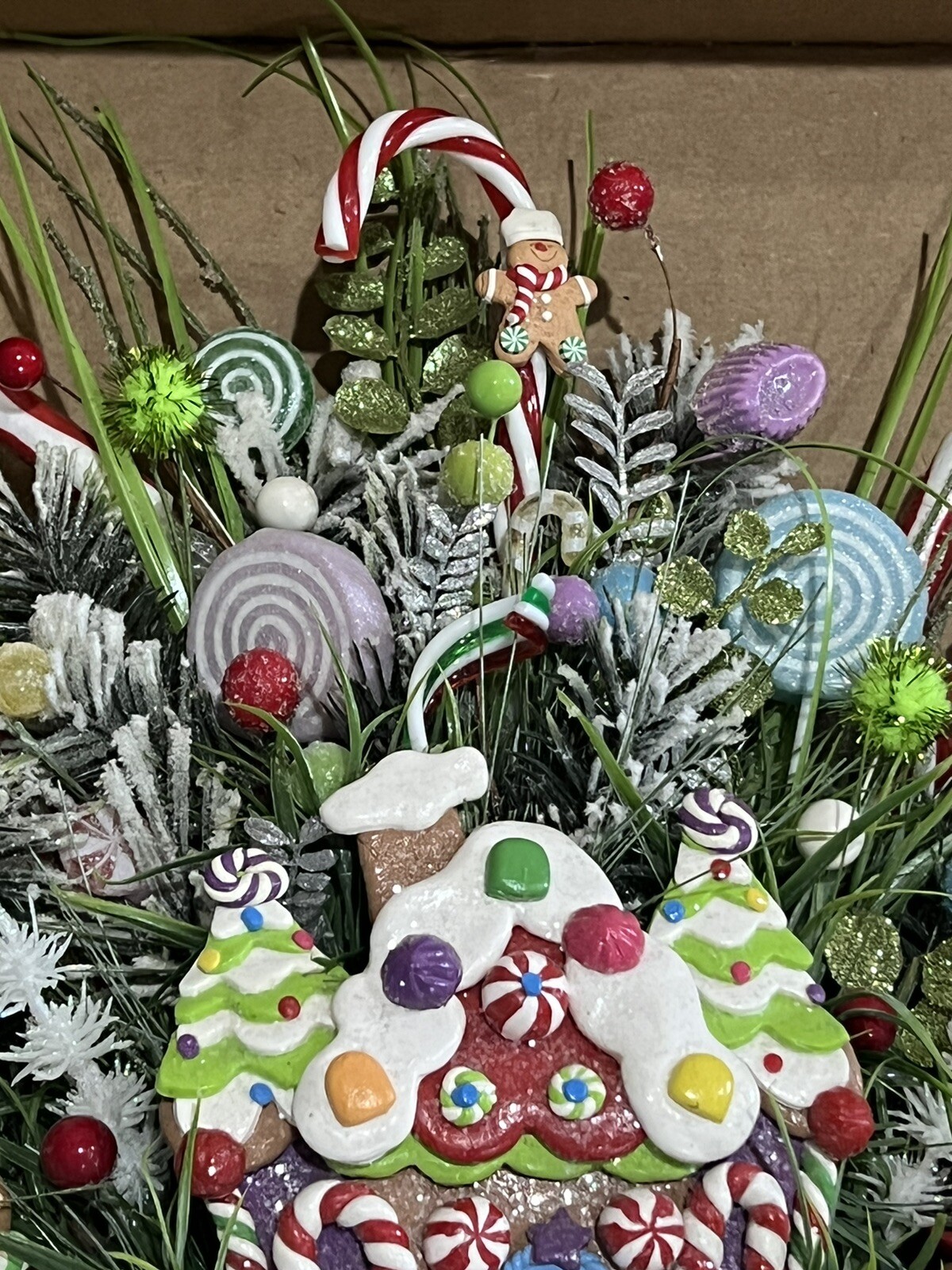 Gingerbread Holiday Christmas Wreath