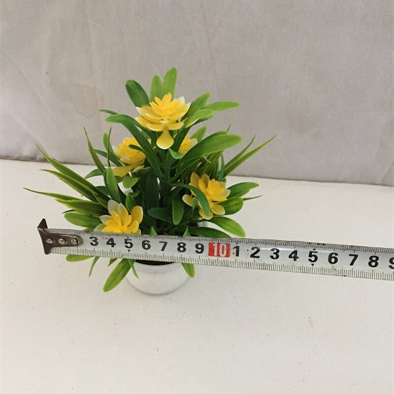 Flower Fake False Plants Flowers Artificial Garden Home Decor With Pot Outdoor