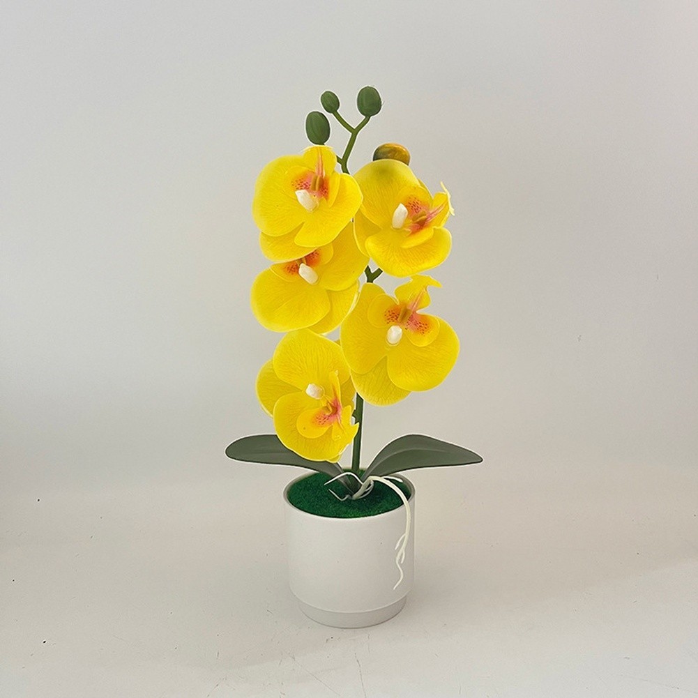 for Nordic Style Phalaenopsis Artificial Flower Potted Plant for Bedroom Decor