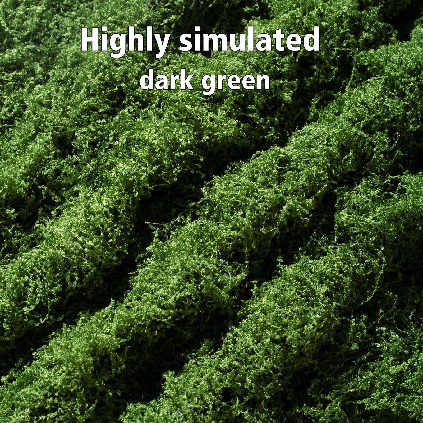 Artificial Moss mat, Green, 39.37 x 39.37 inches (Dark Green), Waterproof Ind…