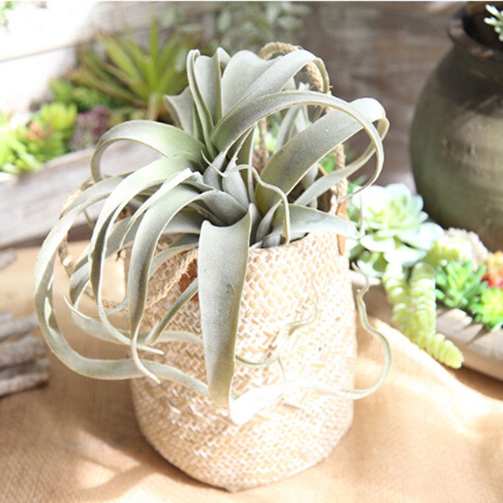 2Pcs Reusable Artificial Green Leaves Faux Greenery for Home and Office Decor