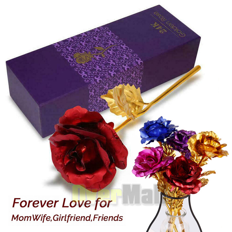 Galaxy Rose Flower Gift for Mom from Son, Daughter – LED Light Glass Flower 2025