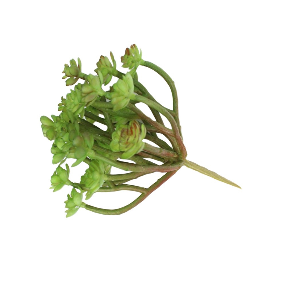 Small Green Floral Picks Artificial Succulent Plant Fake Plants Decoration