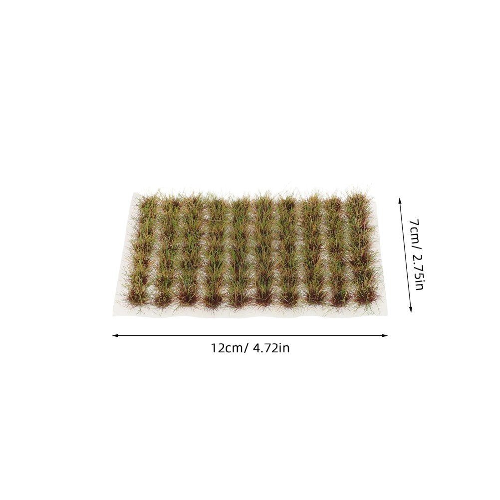 70Pcs Green Miniature Static Grass Tufts for Model Railway Decoration Wool