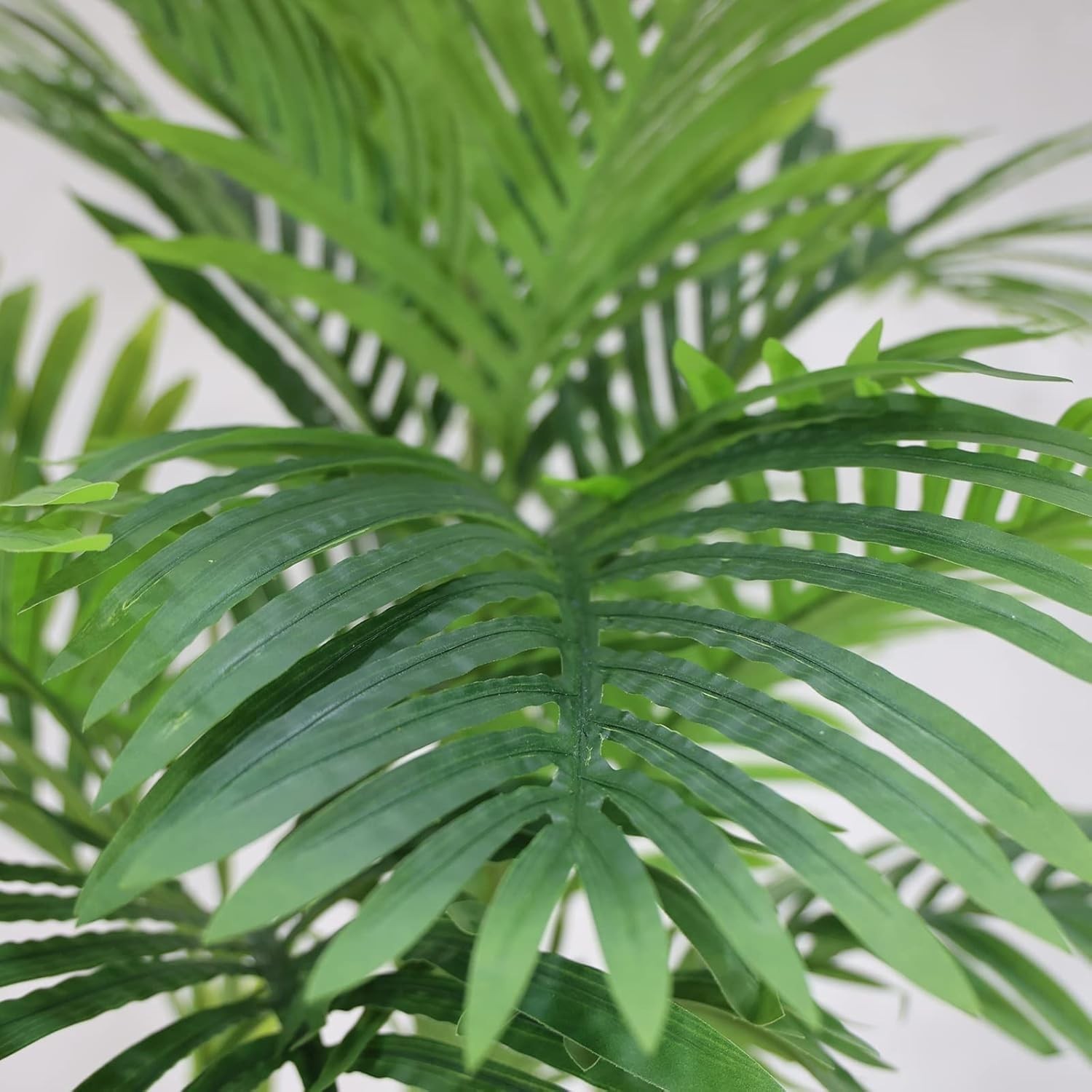 4FT ARTIFICIAL GOLDEN CANE PALM TREE 2PACK 15LEAVES FAUX TRIPLE TROPICAL PALM PL