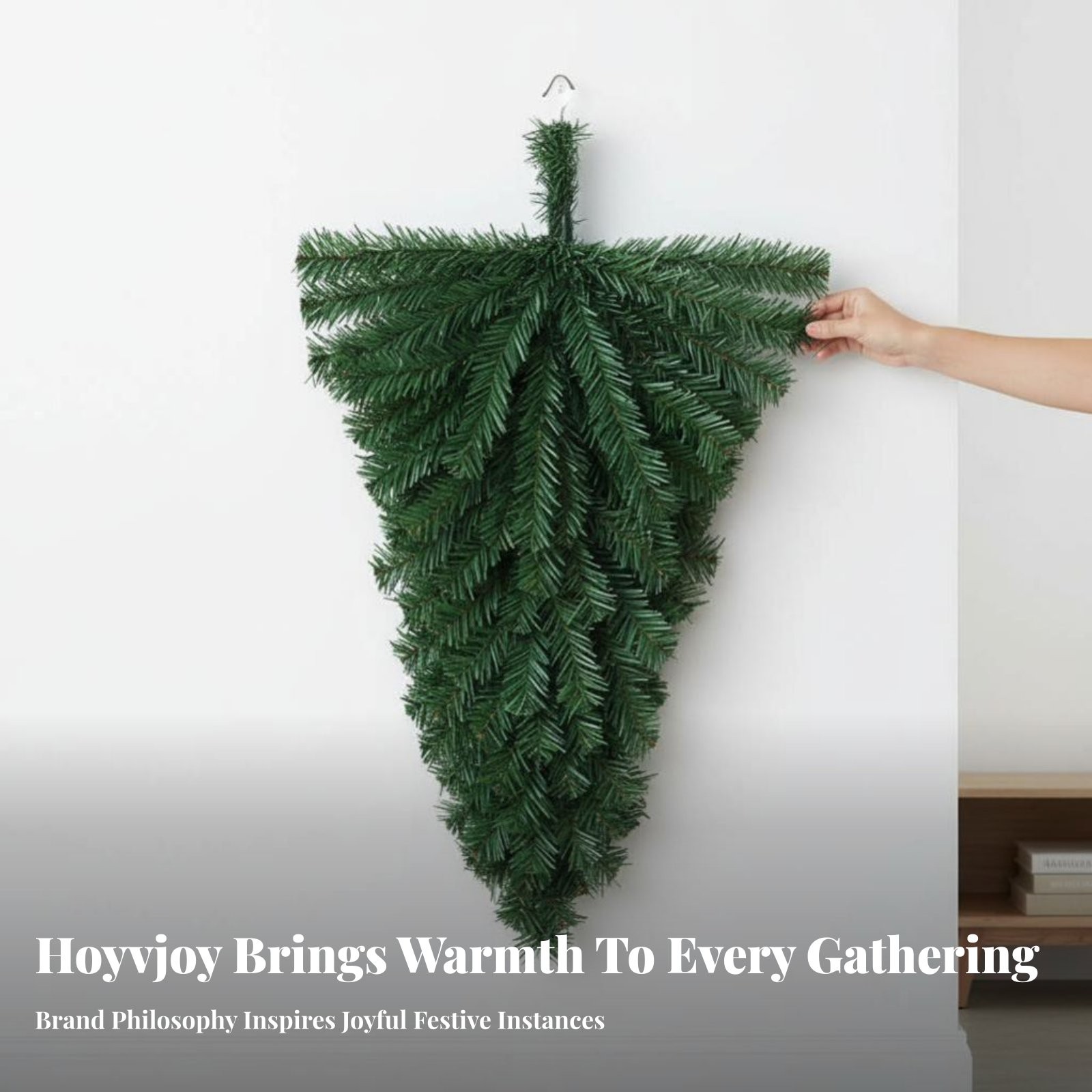 Winter Christmas Teardrop Swag Wall Hanging for Backdrop