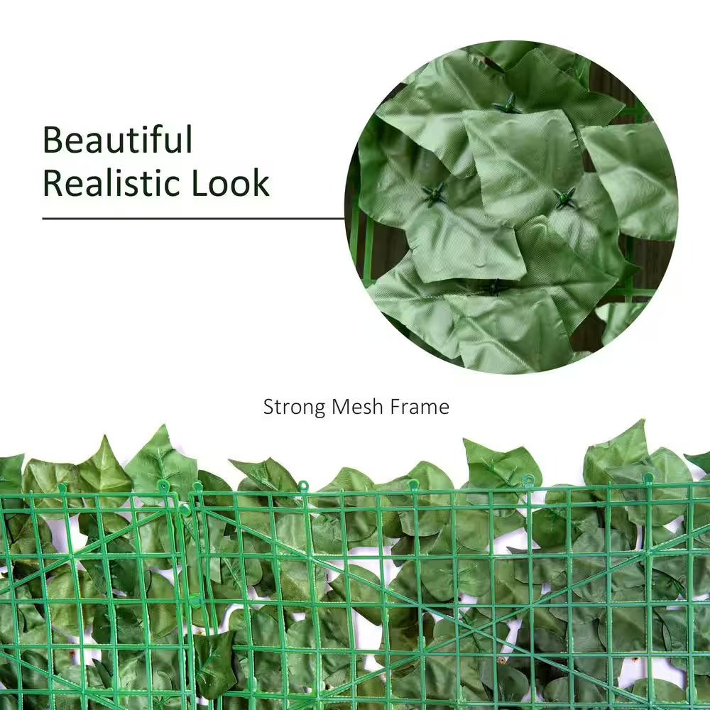 118 In. X 39 In. Green Artificial Grass Wall Panels Greenery Backdrop Decor for