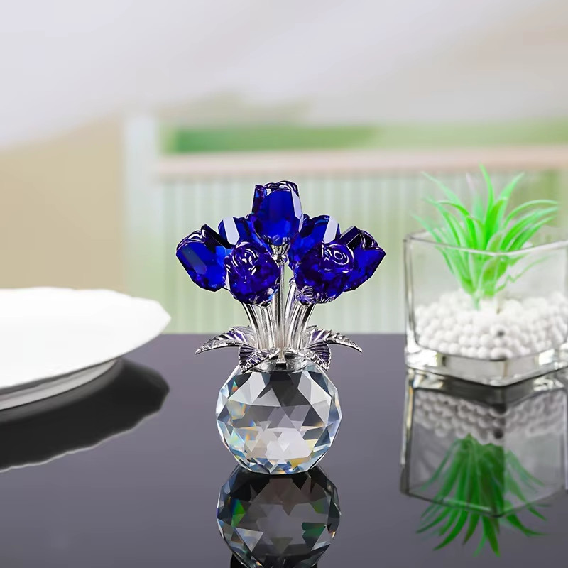 Colourful Crystal Rose Bouquet Perfect for any Special Occasion