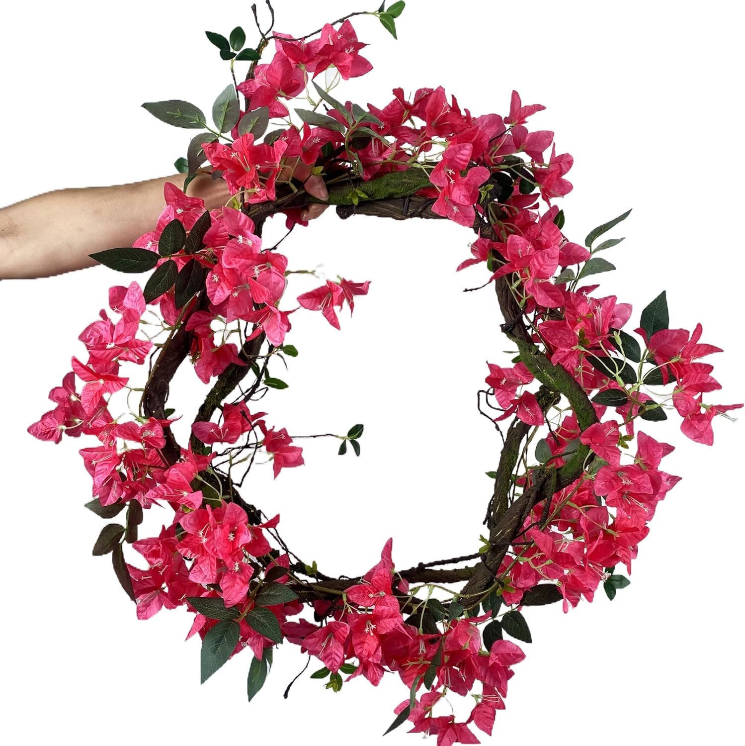 Bougainvillea Silk Flower Rattan Branches – Pack of 4 for Home & Wedding Decor