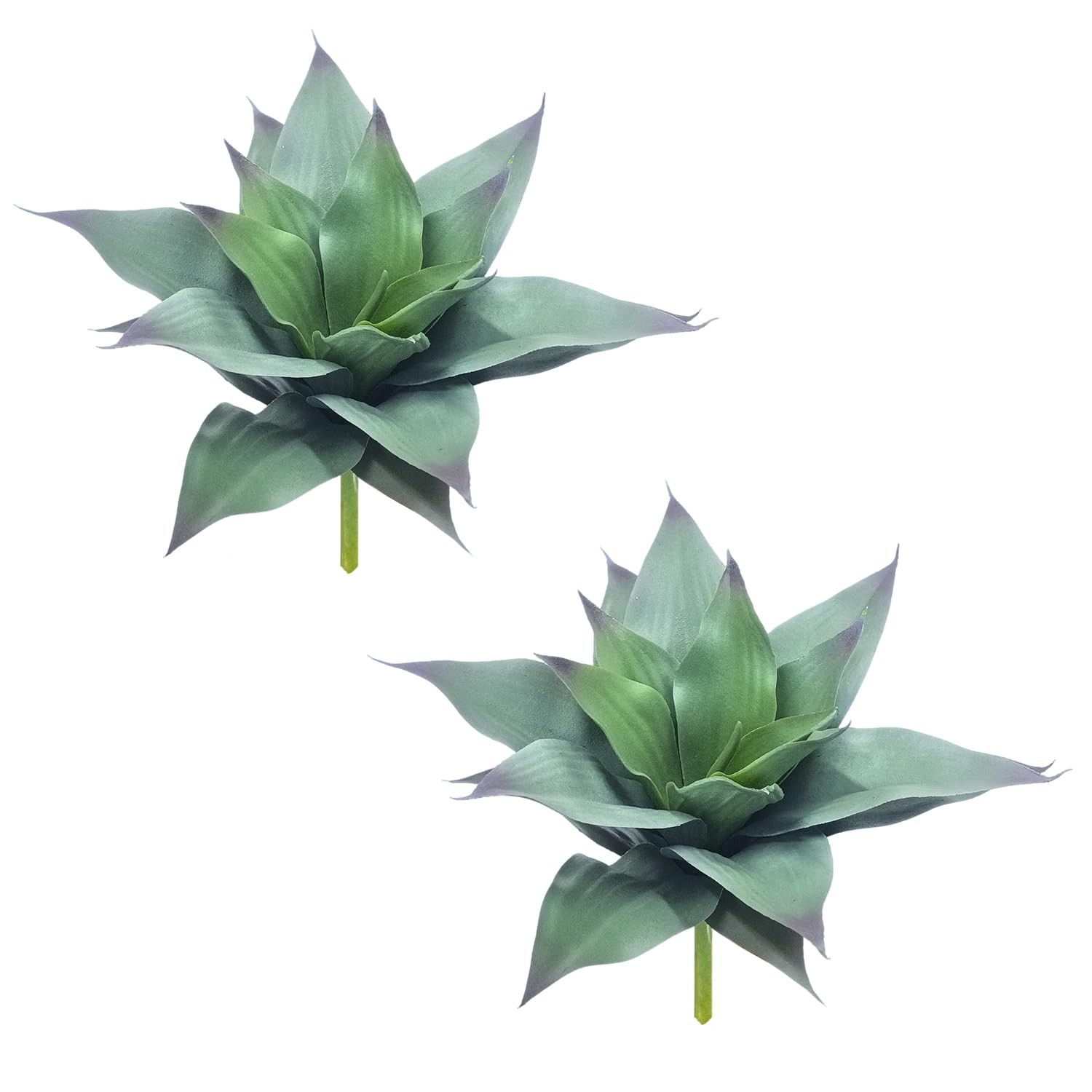 2 PCS Artificial Agave Plants, 9 Inch Realistic Fake Succulents Planter Porch…