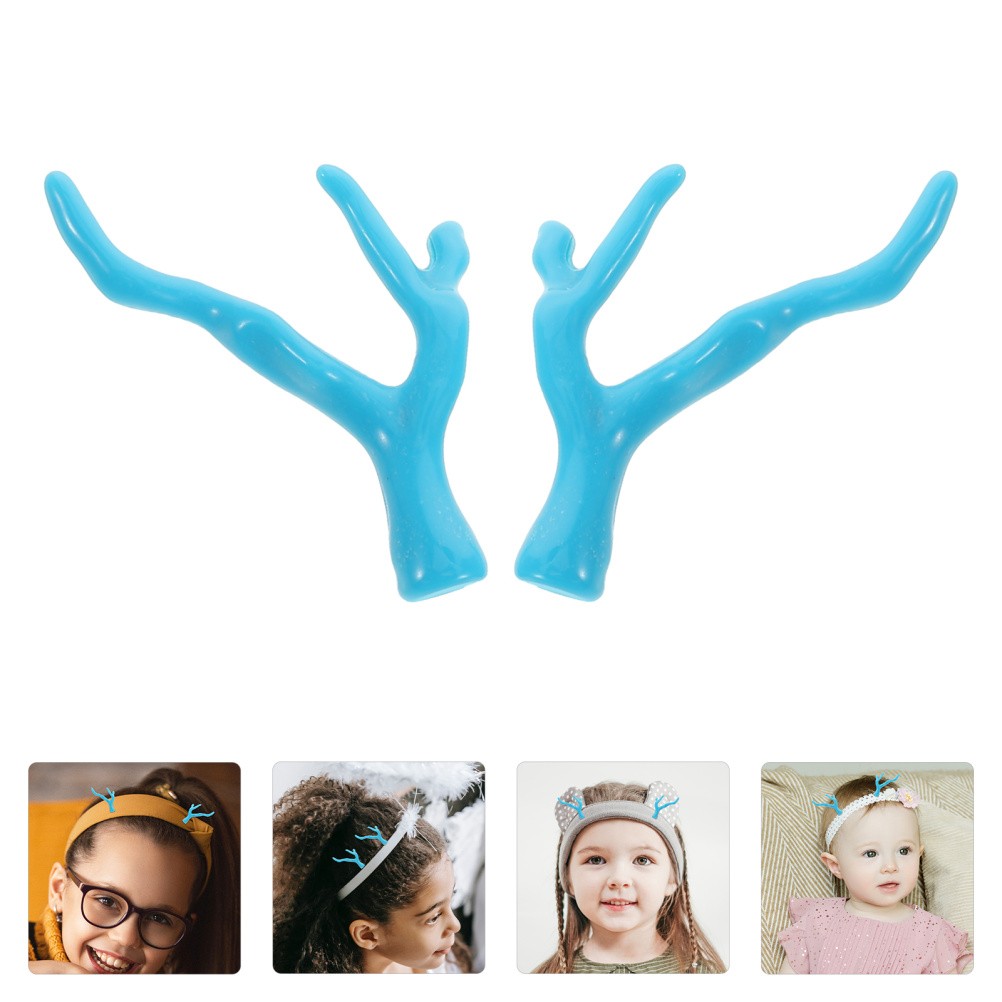 10 Pcs Hairpin Diy Material Decorative Acrylic Coral Artificial Twigs
