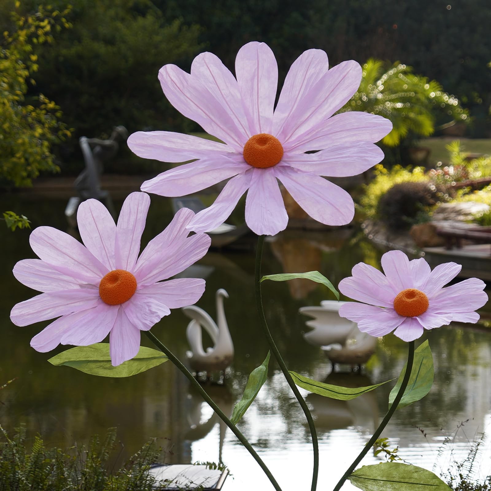 Giant Artificial Daisy Flower for Decoration,Large Faux Daisy with Stand,Real…