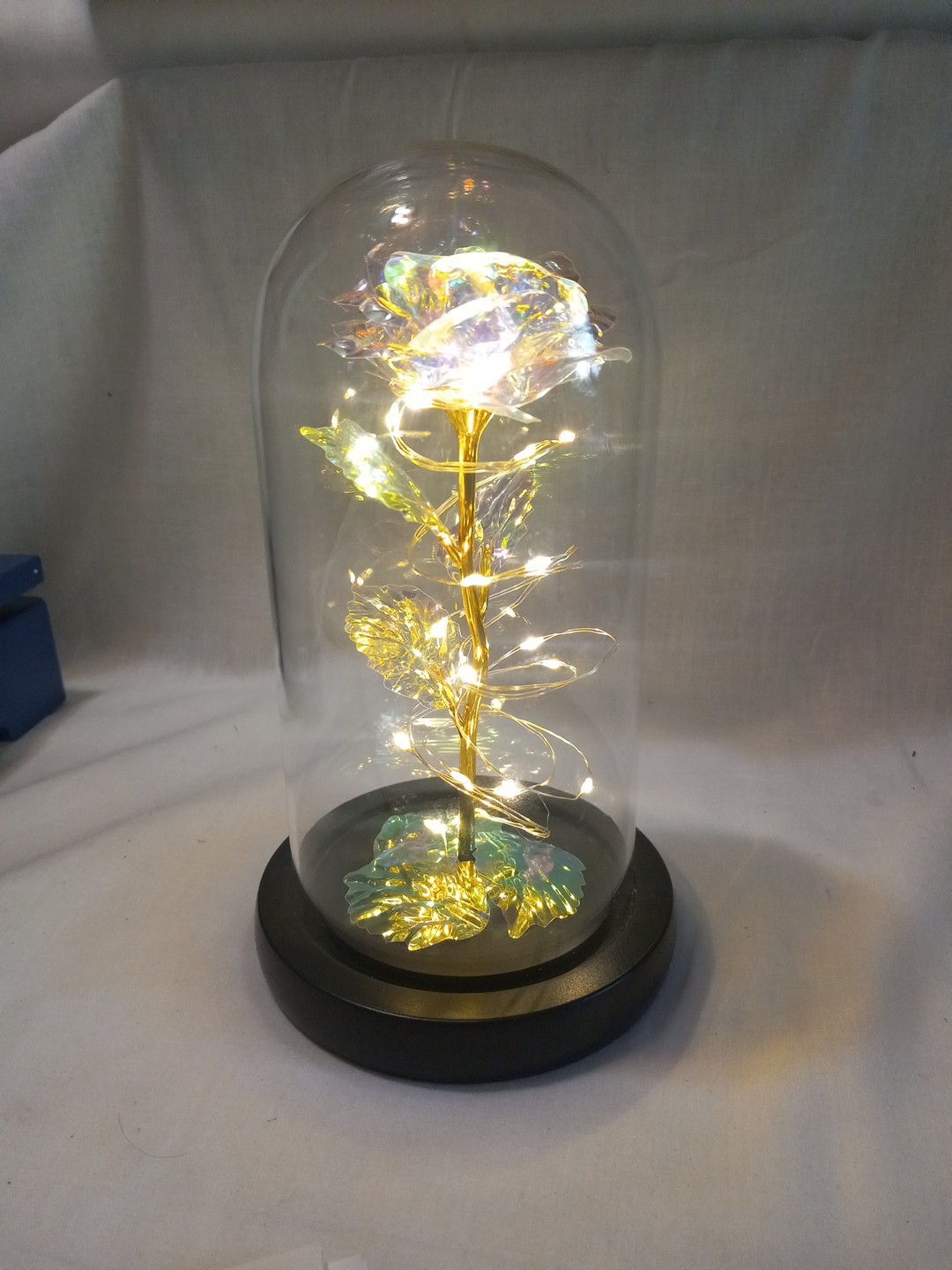 LED Enchanted Galaxy Rose Eternal Flower In Dome