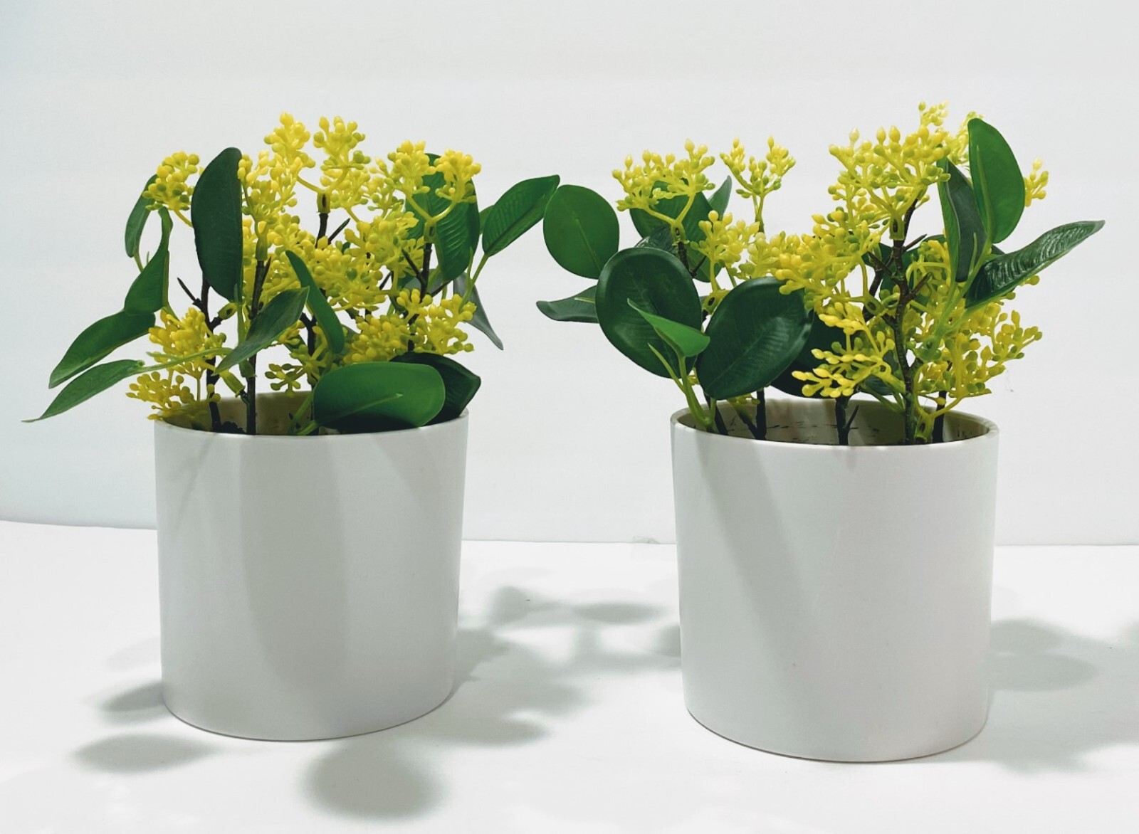Threshold 7″ Potted Faux Seeded Plant For Indoor Decorative Use – Set of 2