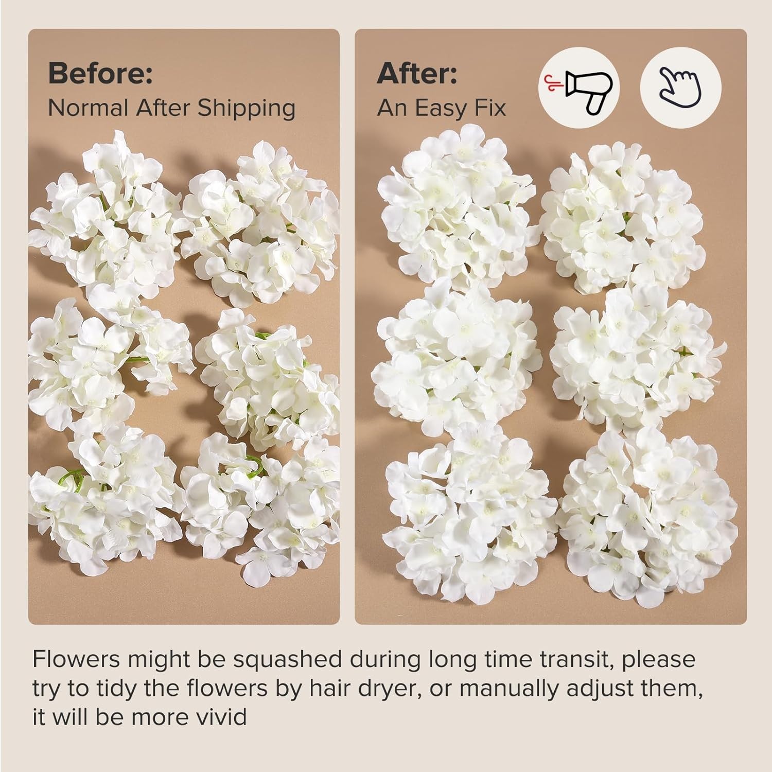 Full Hydrangea Flowers for Centerpieces