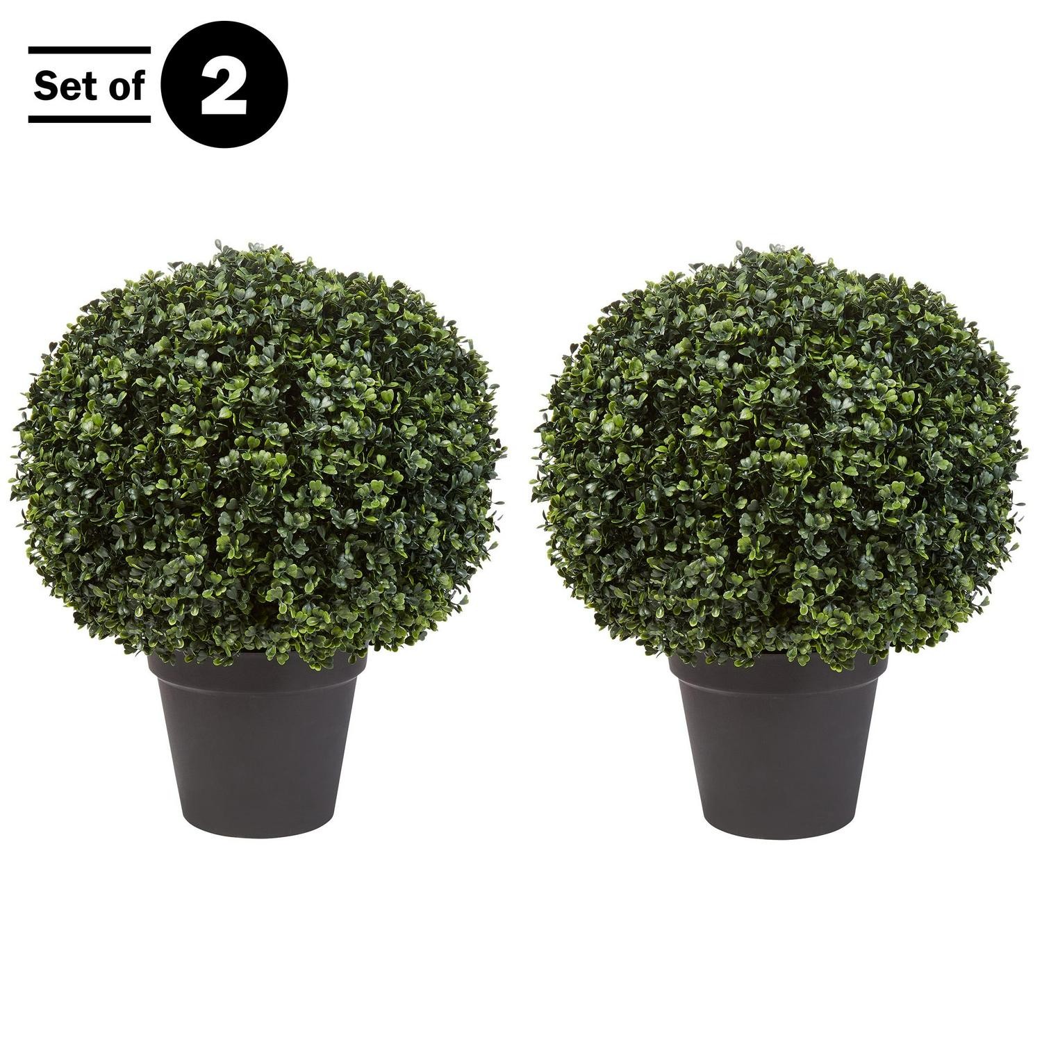 Pure Garden Artificial Boxwood Topiary