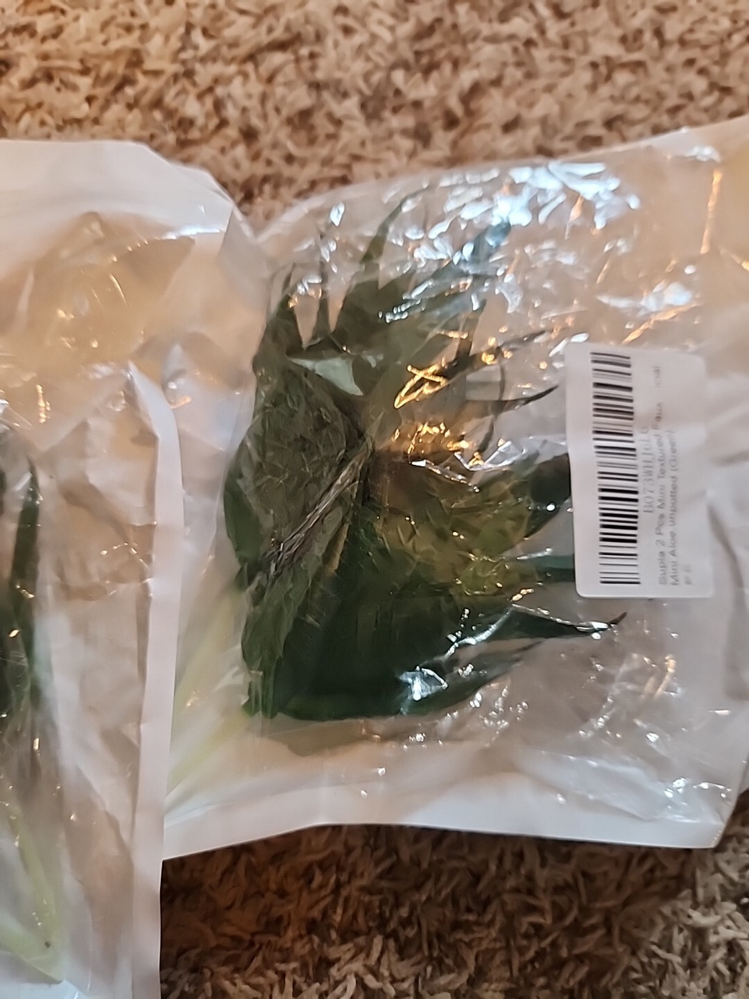 Mini Artificial Succulents,Two 2 Packs Unpotted Faux Aloe Picks Fake Plant