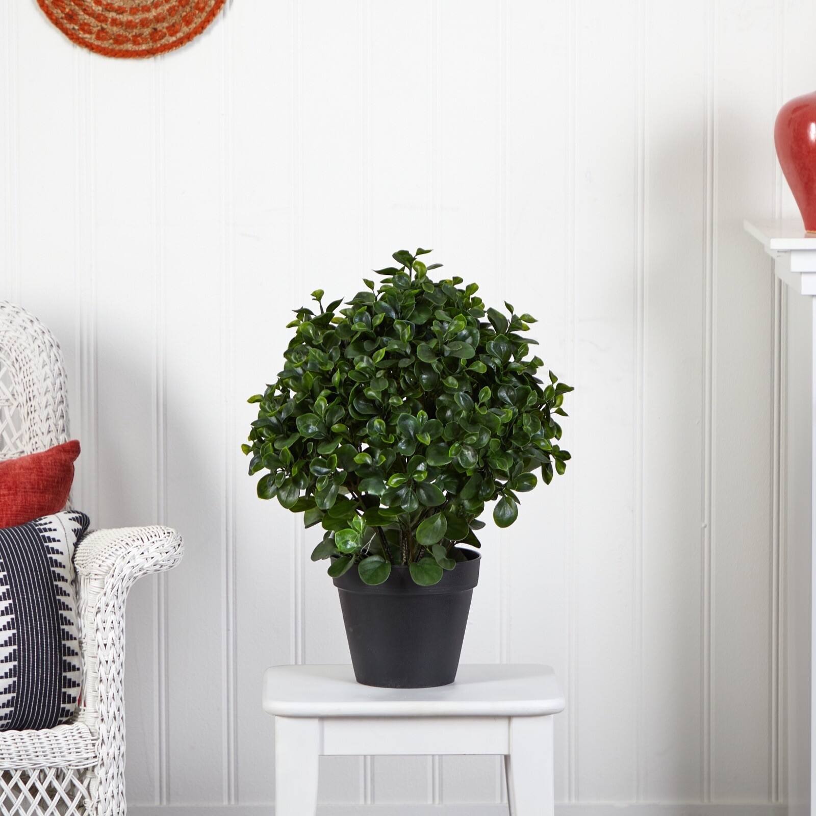 23” Peperomia Artificial Topiary Plant UV (Indoor/Outdoor). Retail $142