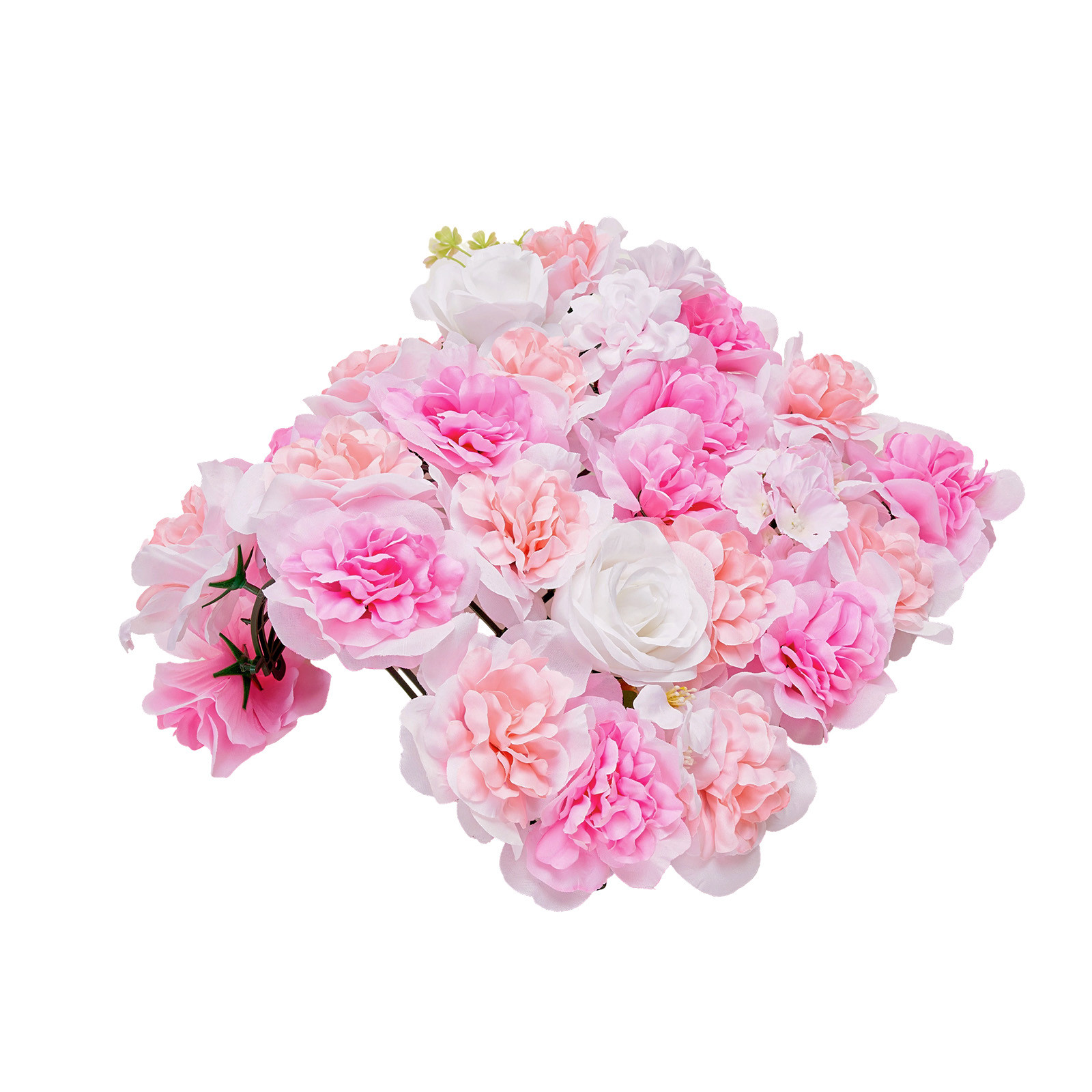 Uimoso 3D Flower Wall Panel 12PCS 15×15 in Artificial Floral Mat Wedding Privacy