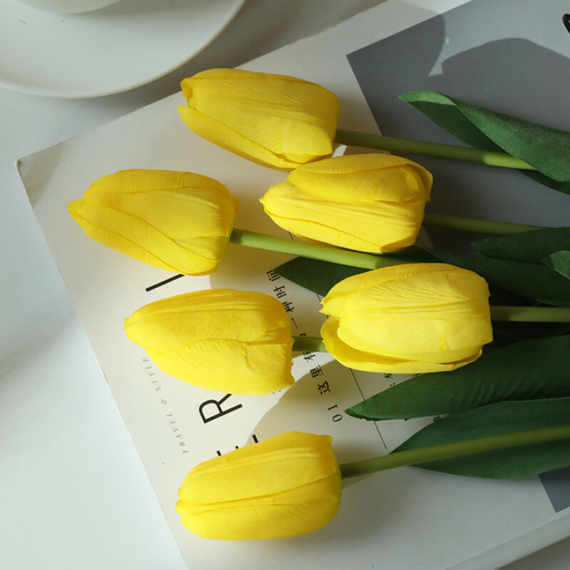 6/12pcs Tulip Artificial Flowers DIY False flowers Ornaments Flower Arrangement