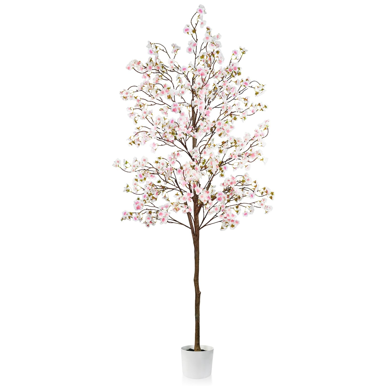 Caxchiling Artificial Pink Cherry Blossom Tree 6FT, Faux Tree Indoor | Realis…