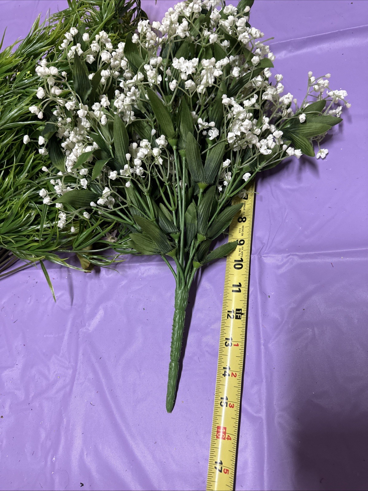 #A11 Lot 5. Artificial flowers and leaves for decorations 2+ lbs