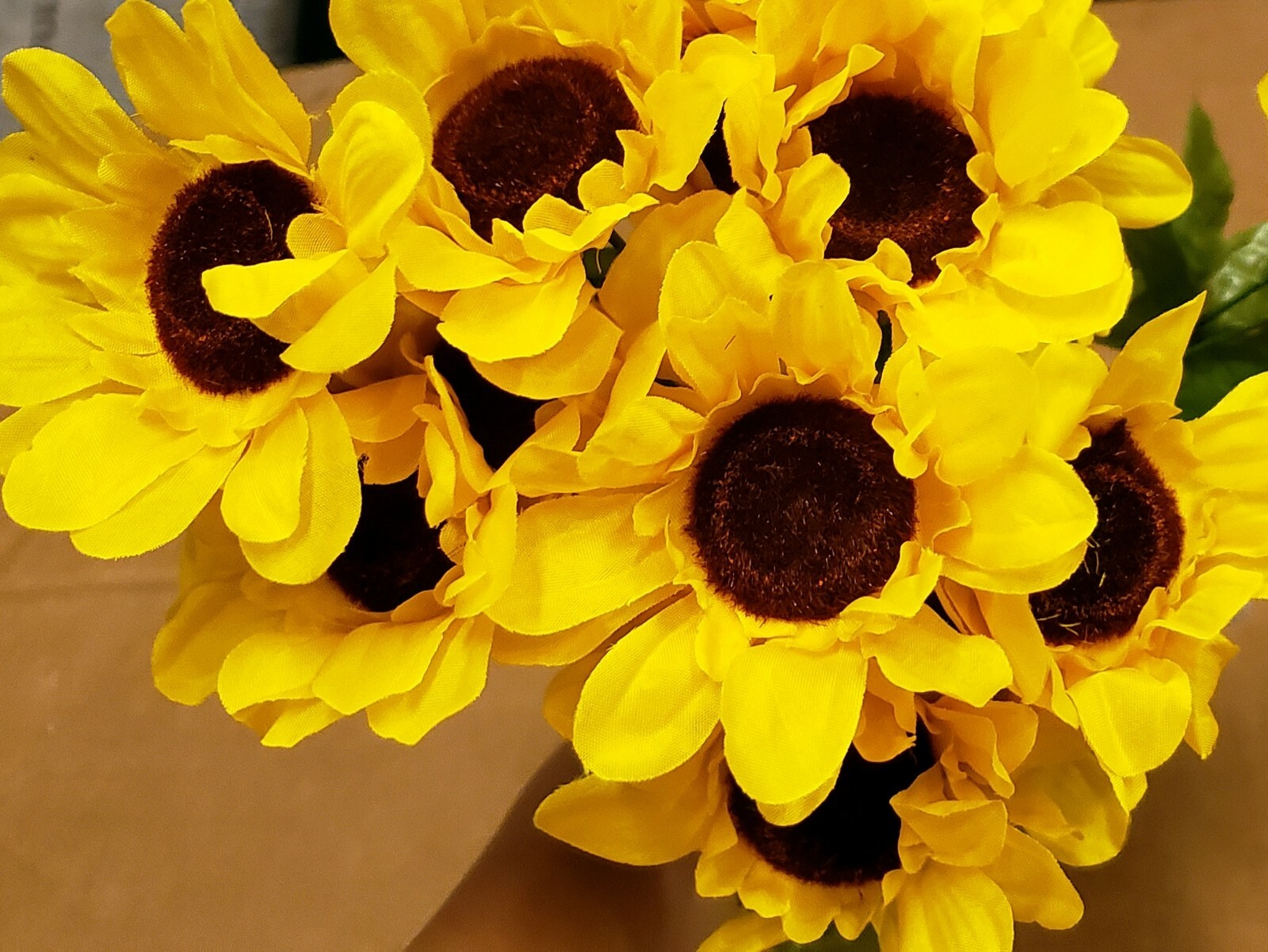4 bundles of Yellow daisies Artificial Flower Mainstays sunflower pick 20 flower
