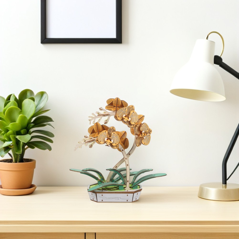 Flower Puzzle Education Toy Artificial Bouquet 3d for Plant Lovers