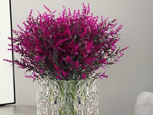Artificial Greenery Lavender Fake Shrubs Flowers 8 Bundles UV Resistant Hanging