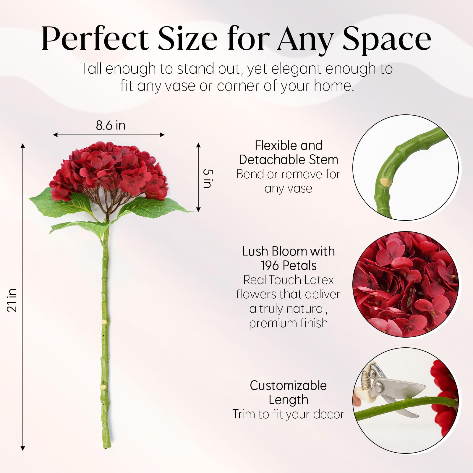 Real Touch Latex Faux Flowers Gift Box Set – Luxury Artificial Flowers for De…