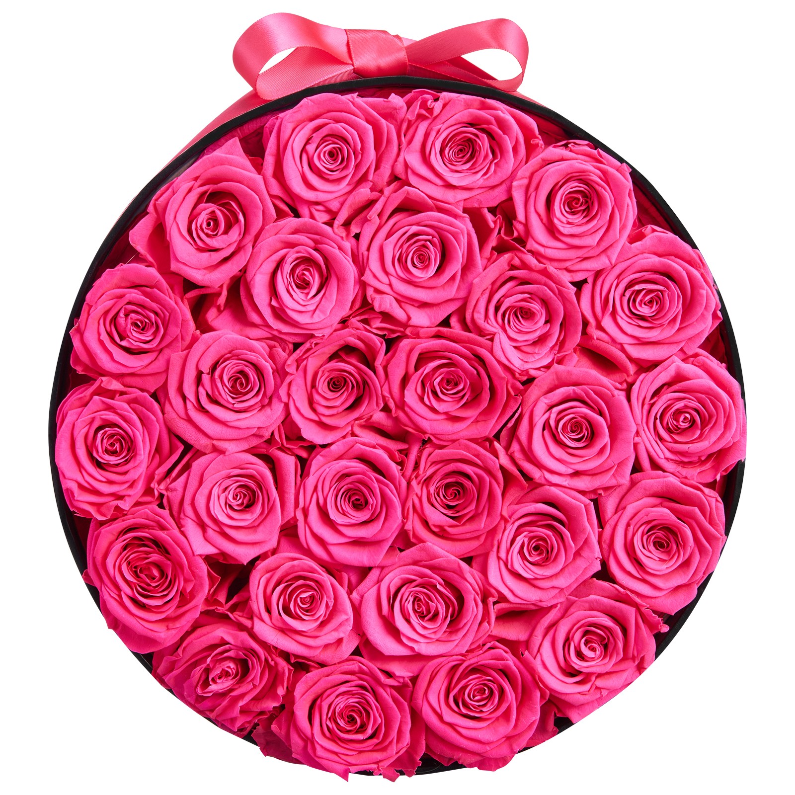 Uimoso 27 Preserved Roses in Round Box – Long-Lasting Red Bouquet
