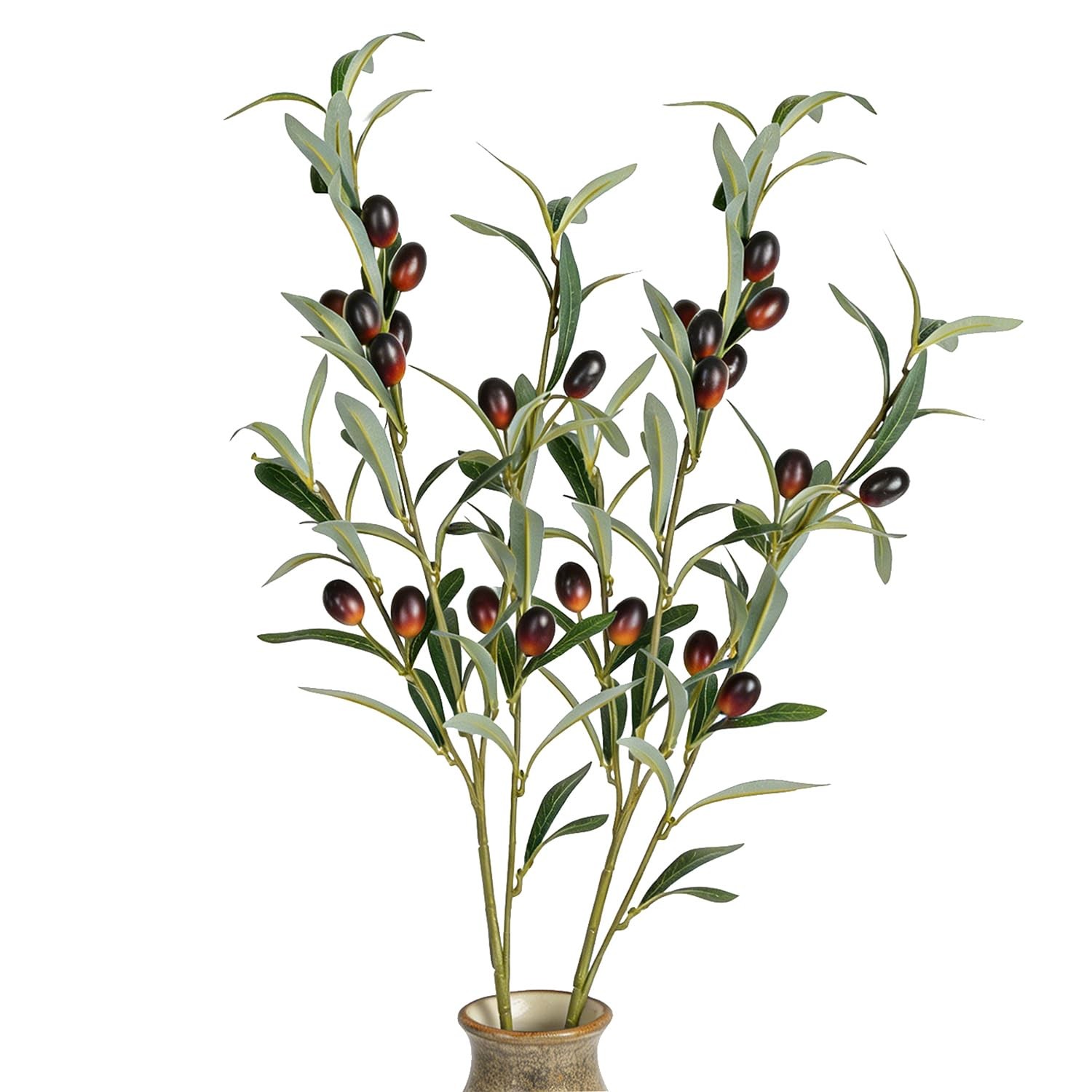 Artificial Olive Branch Stems Farmhouse Wedding Decor Vase Filler 28.8in
