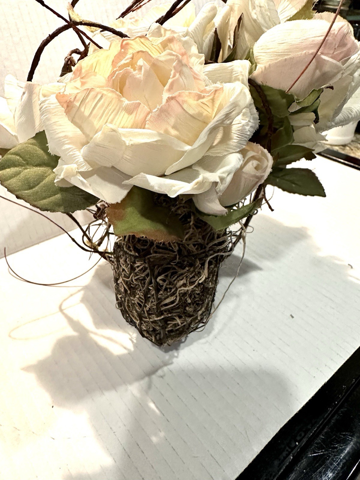 Stunning Victorian Style Topiary Pale Pink Floral Arrangement 9×10